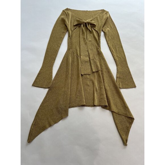 GUIZIO Rose Dress in Gold - Picture 4 of 5